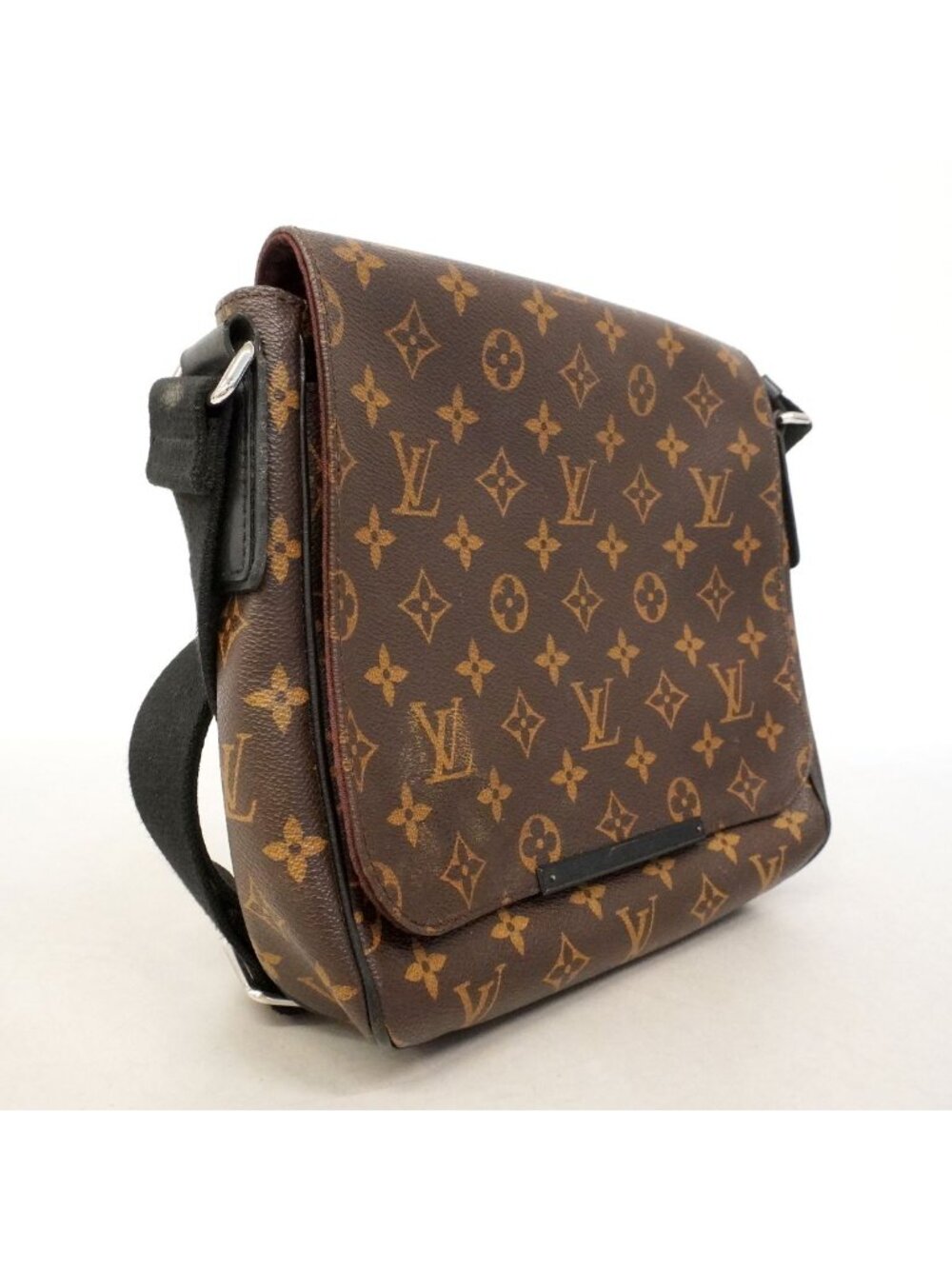 Louis Vuitton Shoulder Bag Monogram Macassar District PM Brown Black - Picture 2 of 12